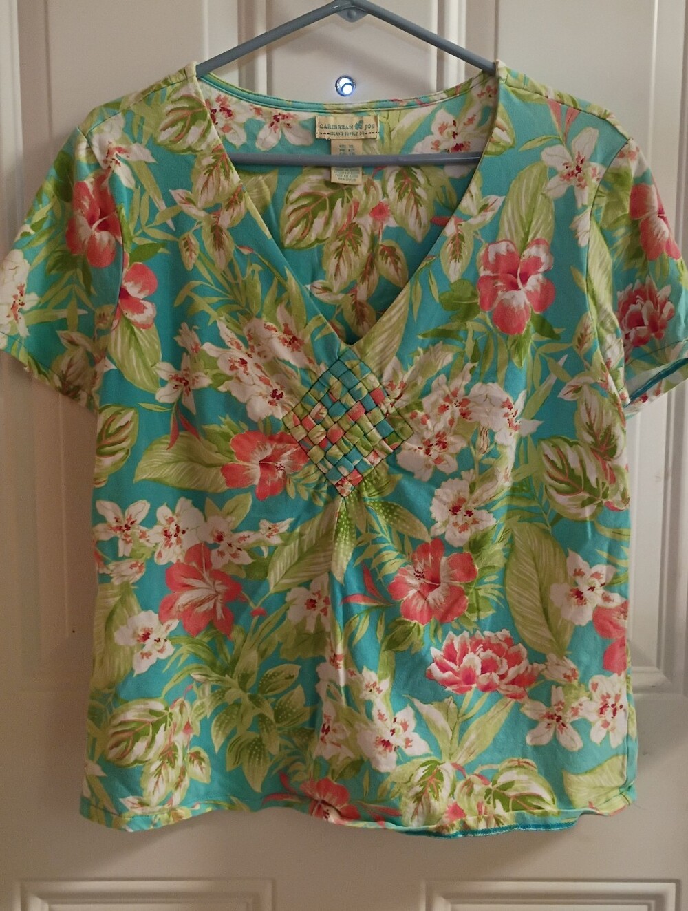 Vintage Caribbean Joe Floral Summer Top